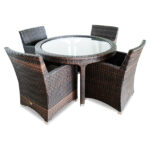 Rattan Cane Dining Set 48