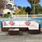 Rattan L Shape Sofa Set