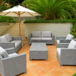 Rattan Mediterranean Retreat Rattan Lounge Sofa Set