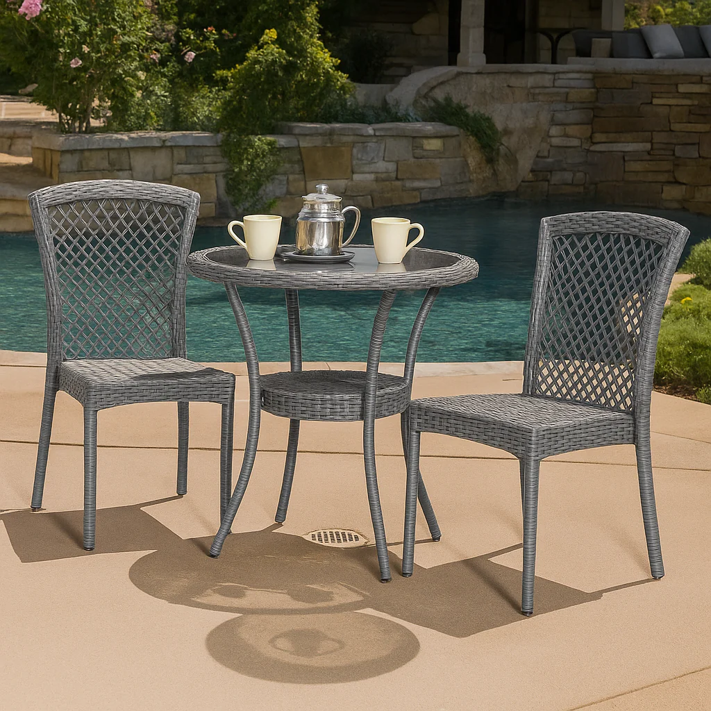 Rattan Coffee Chair Set