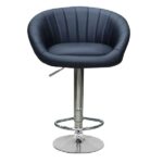Chris Line Floral Black Counter Bar Stool