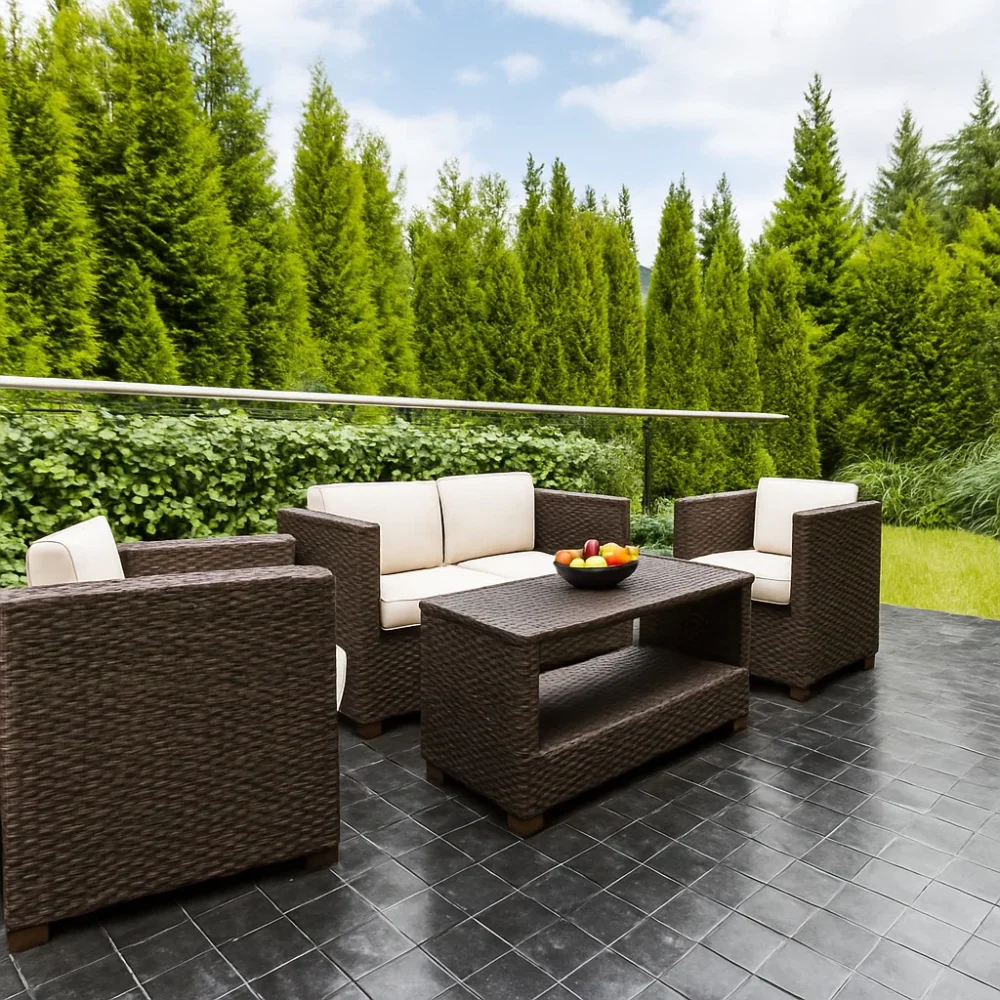 Rattan Regular Sofa Set - Image 2
