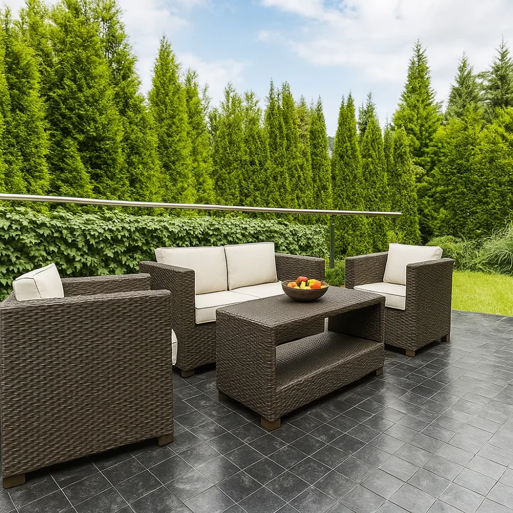 Rattan Regular Sofa Set - Image 3