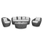 Rattan Cut Missile Sofa Set