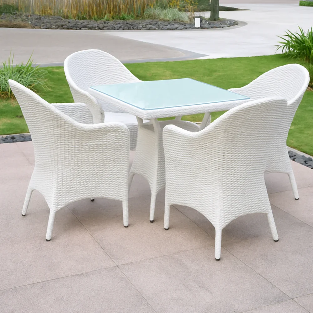 Rattan Urban Oasis Woven Dining Chair Set - Image 3