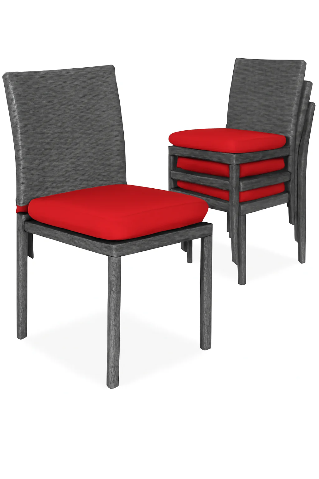 Rattan Without Arm Single Chair - Image 2