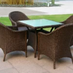 Rattan Urban Oasis Woven Dining Chair Set