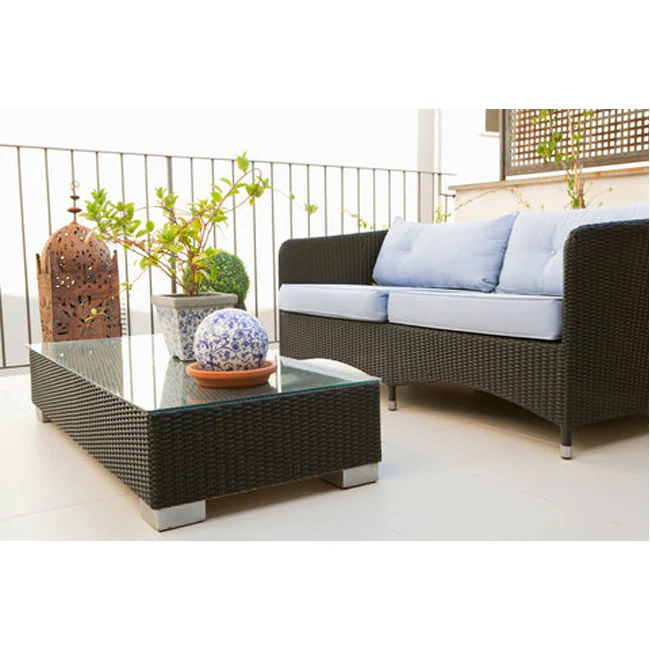 Rattan Two Seater Sofa Set - Image 3
