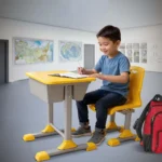 S-490-BZ Study Desk with S-196-BZ Chair Set