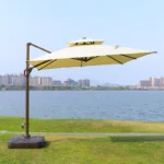 Roma Umbrella with Marble Base
